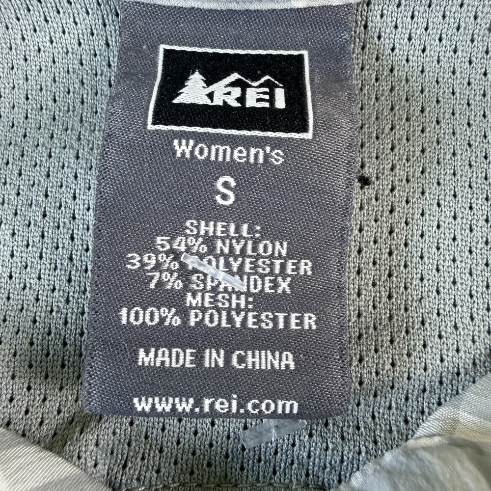 REI Co-op Hiking Shirt Womens Small Gray‎ Plaid Stretch Mesh Lined Snap Front - Picture 4 of 13